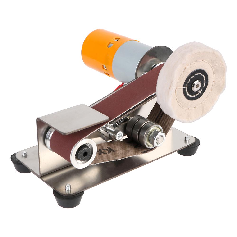 Electric Sanding Polishing Grinding Machine EU plug Mini Belt Sander Electric Sharpener 7 Variable Speed Grinding machine