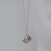 by hyeres Clay necklace (Silver) BH7N56736WB650