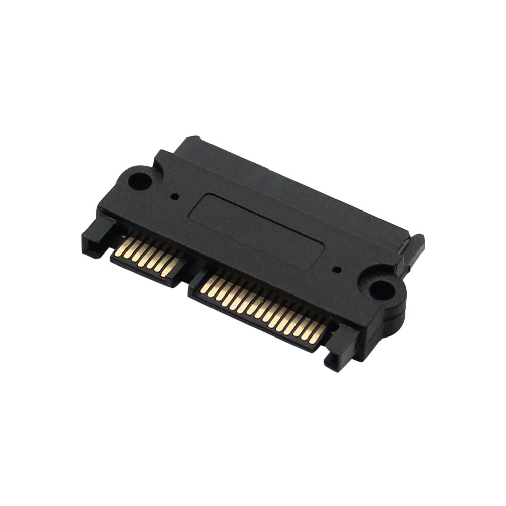 

SATA Male to SATA Male адаптер-конвертер 22Pin Sata с 7pin+15pin FeMale to Male SATA кабель питания и передачи данных черный сменный