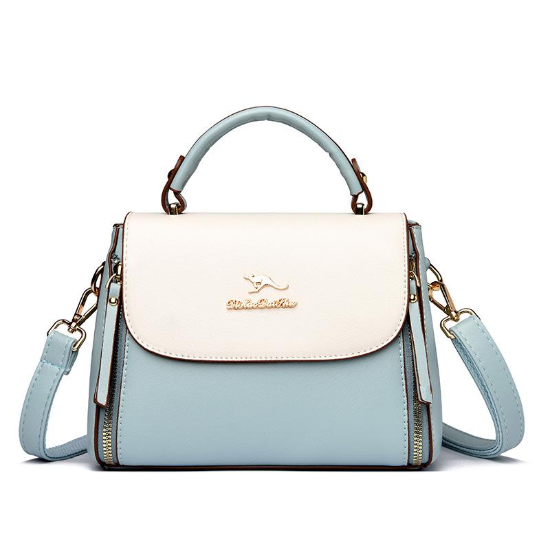 New Style Mother Bag Trendy Single Room Crossbody Bag Atmospheric Splicing Middle aged Women's Bag Practical Mother-in-law Handbag