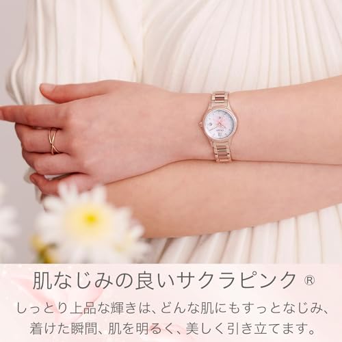 Citizen XC Eco-Drive Waterproof Radio-Controlled Watch, Hikari Collection, Sakura Limited Edition, Women's Pink, ES9497-88X