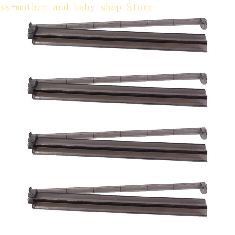 

066B Stylish Acrylic Mahjong Racks with Pusher Set Mahjong Tile Holder 4PCS прозрачный черный