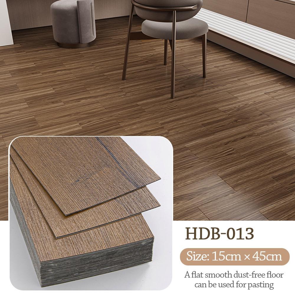 45x15cm Size Self-Adhesive Floor Sticker PVC Material Thickened Wood Grain Wall Sticker Heat Resistant Wood Grain Pattern