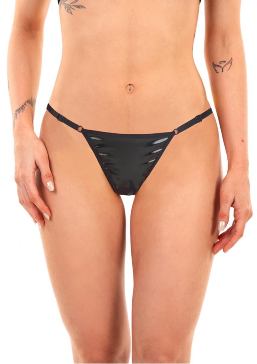 

Enamel Made in Japan Black Sexy Shorts Brazilian Thong [Sanas] T-back G-string (JP, Alphabet, S, Black) чорний