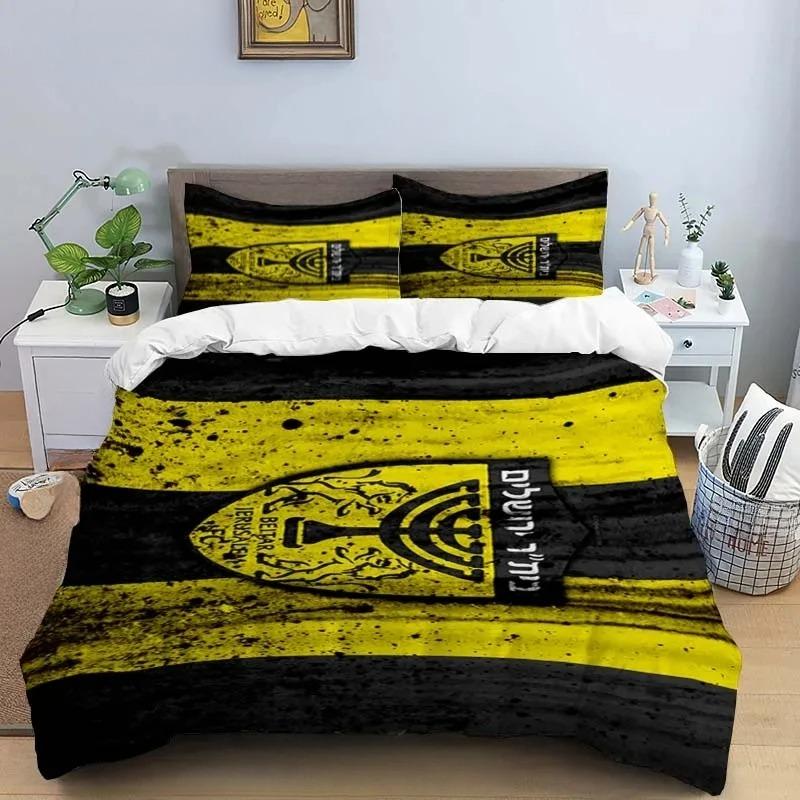 Beitar Jerusalem Fc Bedding and Duvet Set Personalized and Comfortable Four Seasons Duvet Set Full Size Bedding