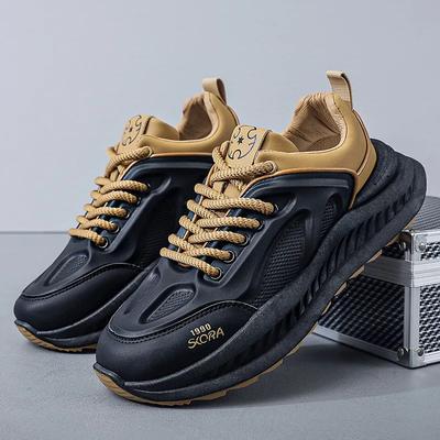 Baskets pour Homme à Plateforme Printemps Automne Luxe Designer Chaussures de Course Décontractées Confortables Chaussures Vulcanisées Zapatillas De Hombre