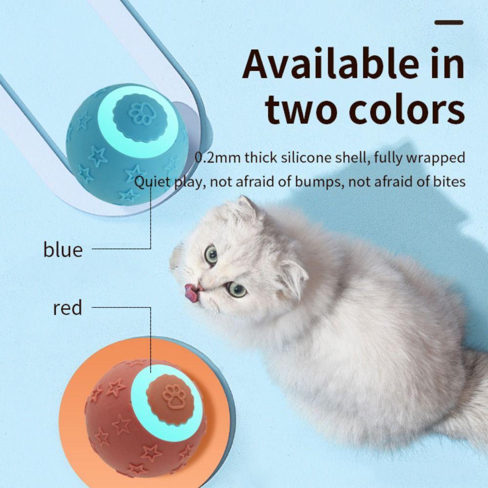 Creative Rolling Ball Dog Toy Self Rolling Ball Pet Electric Smart Ball  Cats Toys