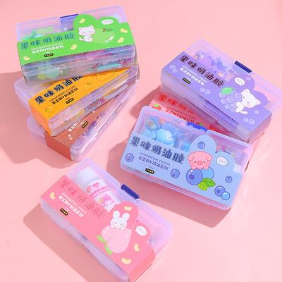 Fruit-flavored Cream Glue Material Pack with Diverse Colors and Strong Viscosity for Manual DIY Hair Clips