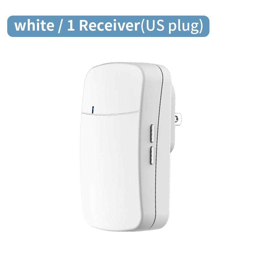 Outdoor Wireless Doorbell EU US Plug 23A 12V Battery Waterproof Smart Home Wall Penetrating Signal Kinetic Ring Chime Doorbell