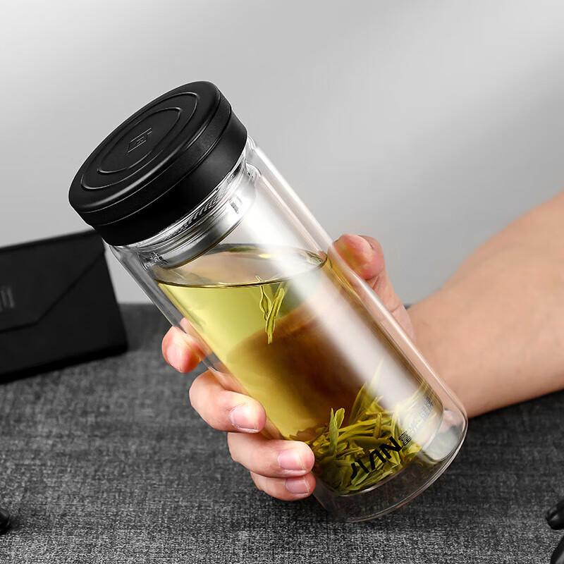 FUGUANG X1908 Double-Layer Glass Tea & Water Cup 320ml