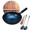 Zhangqiu Forged Iron Wok, Pre-Seasoned, 34cm
