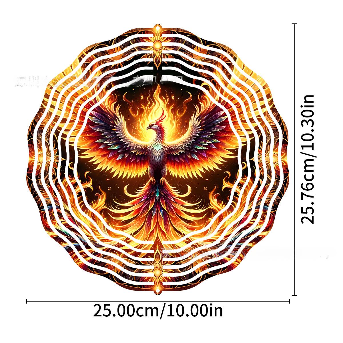 

Узор Феникс, Ветроротатор, Подвесной тип, Украшение Феникс, Металл, Ветродинамическое украшение Pack of 1