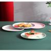 5Pcs/Set Nordic Wheat Straw Plate Fruit Vegetable Plate Bone Spitting Plate Tableware Plate