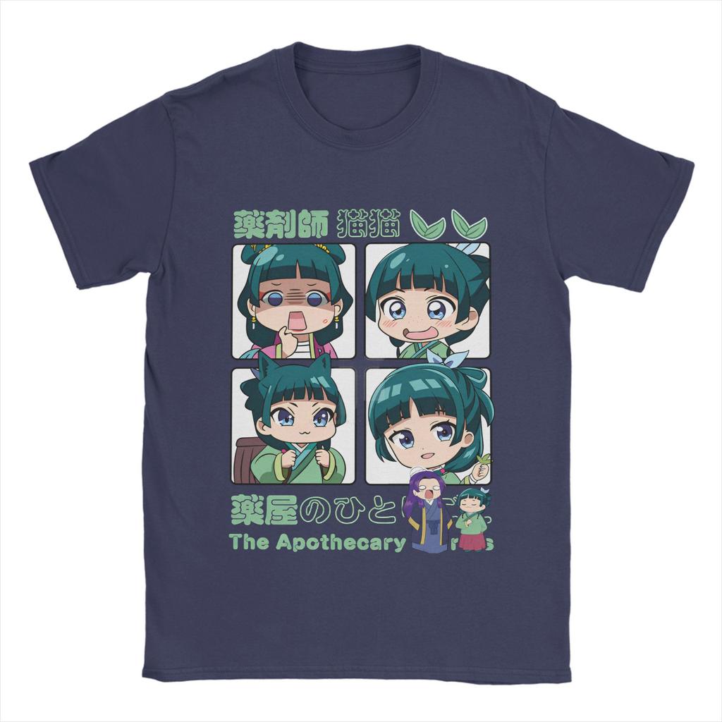 Men T-Shirt The Apothecary Diaries    Vintage Cotton Tees Short Sleeve Maomao T Shirts Round Neck Clothing Printing