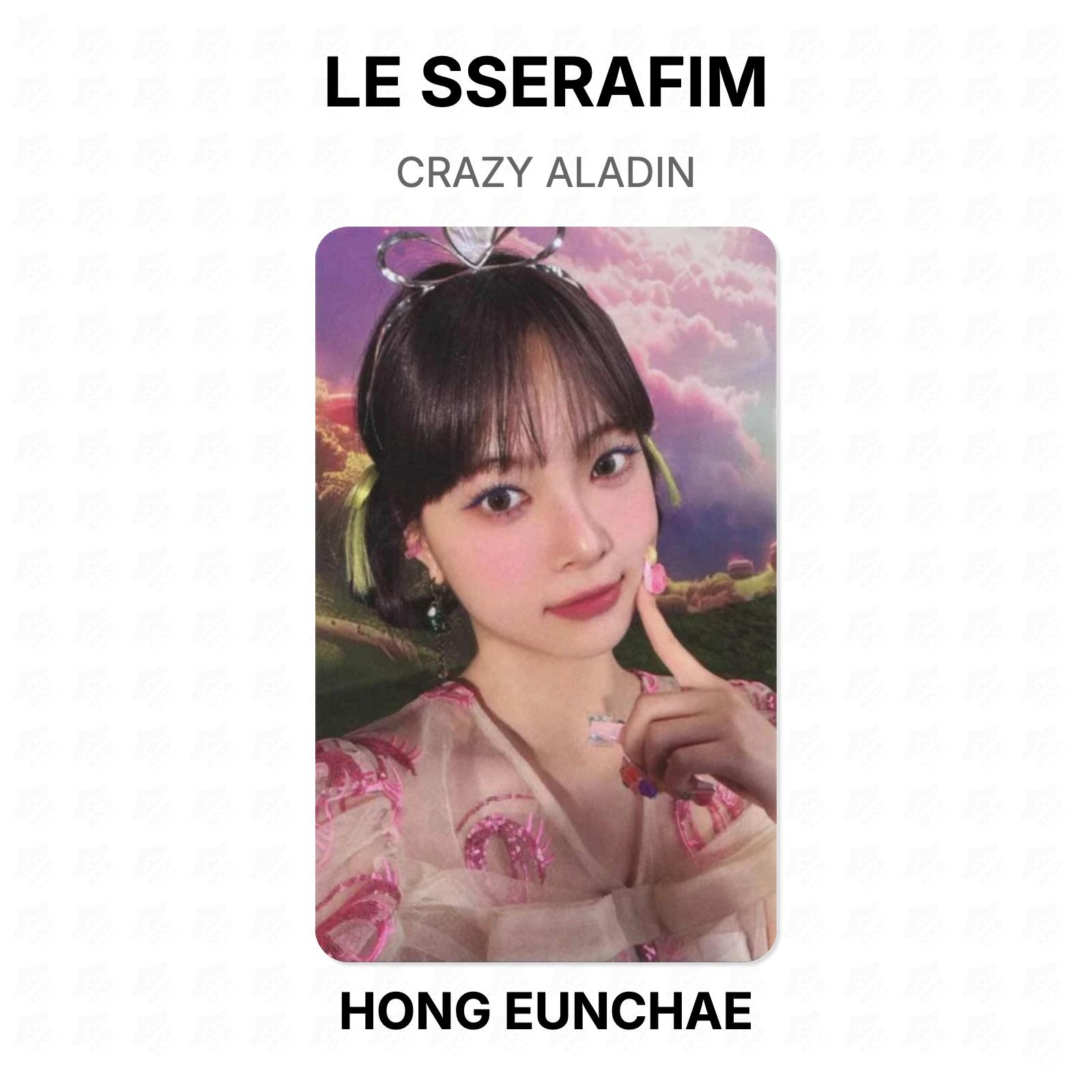 LE SSERAFIM CRAZY ALADIN Official Photocard HONG EUNCHAE 02
