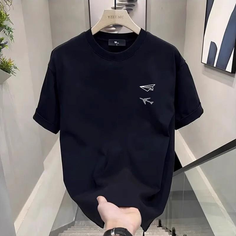 Printed T-Shirt Trendy Round Neck Men S Trendy Brand Short-Sleeved Ins T-Shirt Men S Pure Cotton Men S And Women S Versatile Summer S