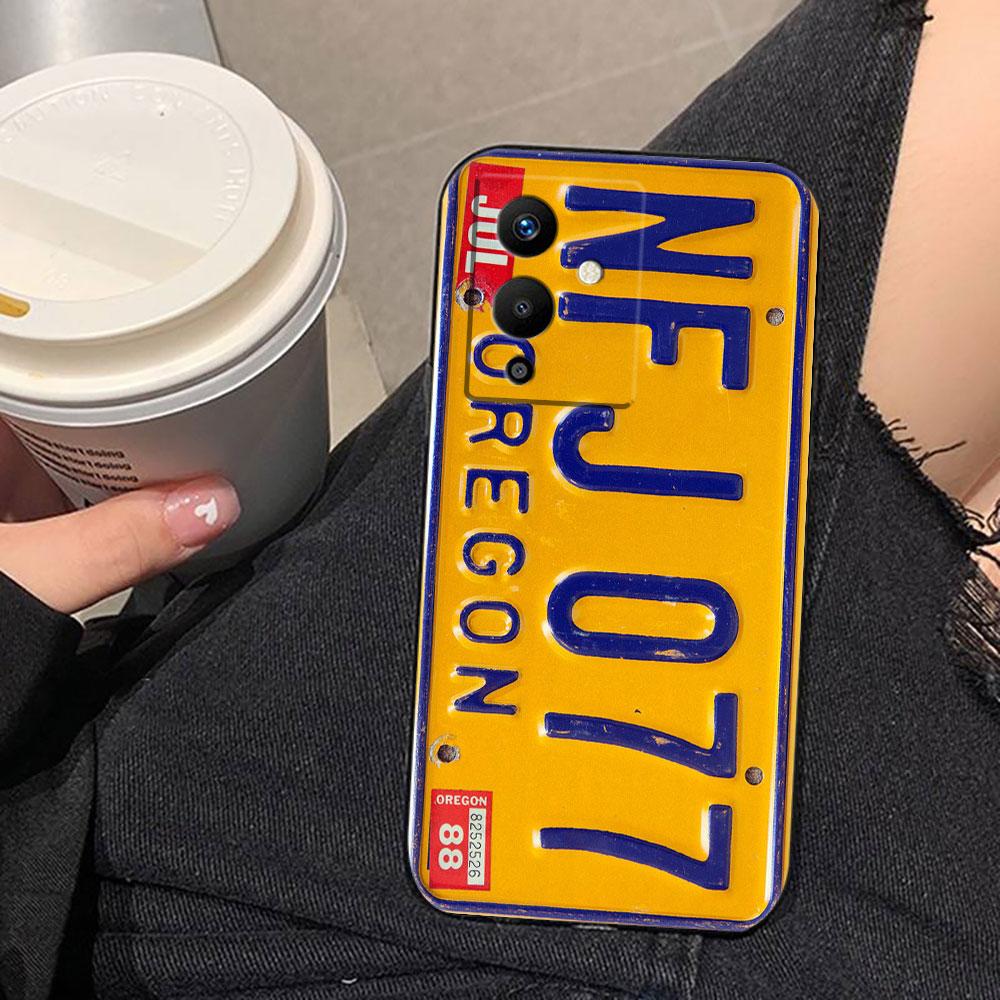 Lucky License Plate Number Phone Case For Infinix TECNO POP SPARK SMART 6 7 8 9 CAMON 40 30 30S 15 16 17 20 20C Pro Case Cover