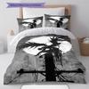 Anime Pattern Bedding Quilt Set Quilt Cover Pillowcase Home Decoration Birthday Gift (1 * Duvet Cover + 2 * Pillowcase, Without Core)
