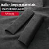 Suede Car Center Console Armrest Case Lid Cap Cover Panel For Mercedes Benz A GLA GLB Class W177 V177 X247 H247 -2024