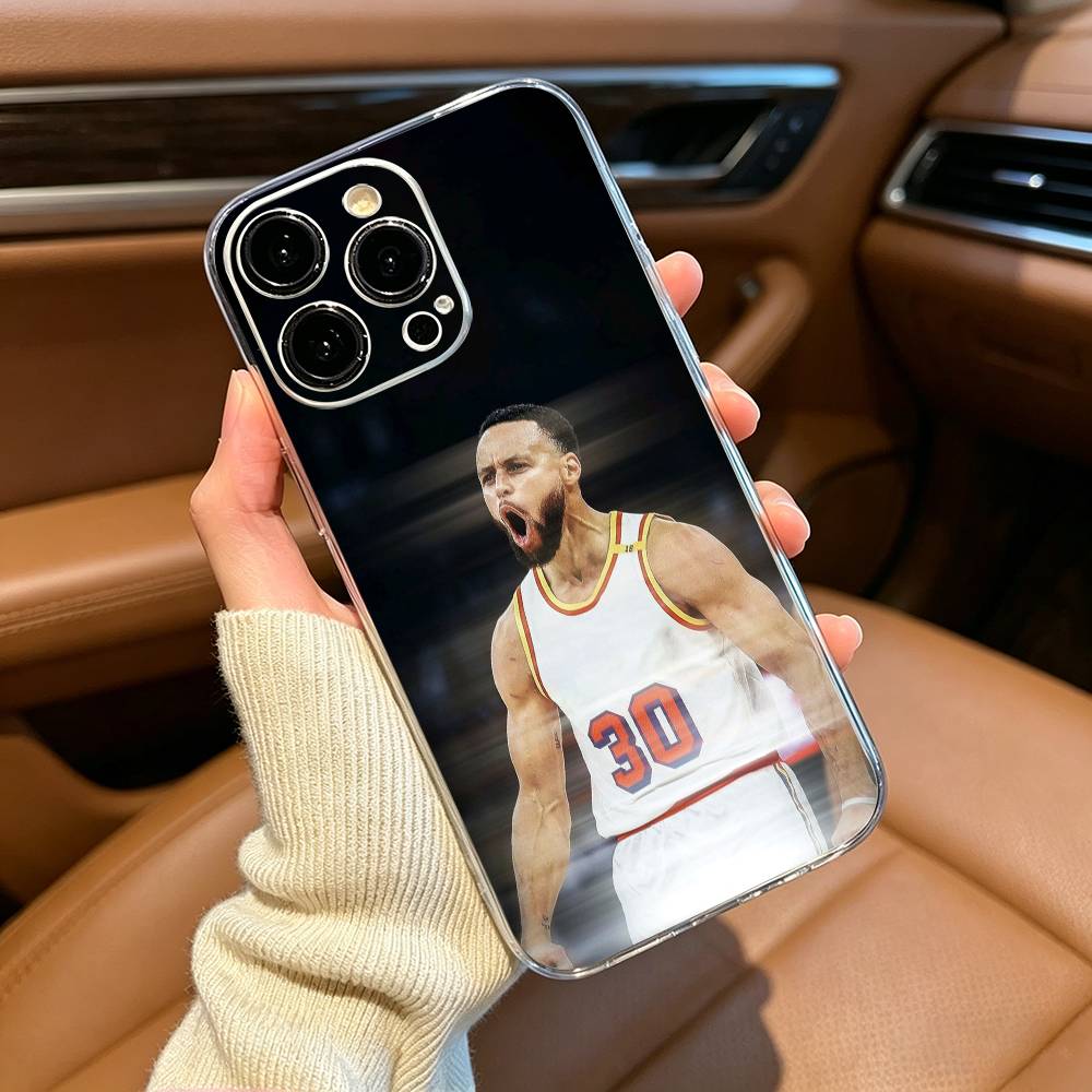 30 Custodia per Telefono Stephen- C-Curry per iPhone17,16,15,14,13,12,11 ,Pro Max,16/15/14 Plus Cover Trasparente