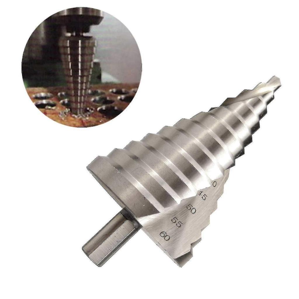 6-60mm HSS Stufenbohrer Spiral Konisch Schlitz Senker 12 Stufen
