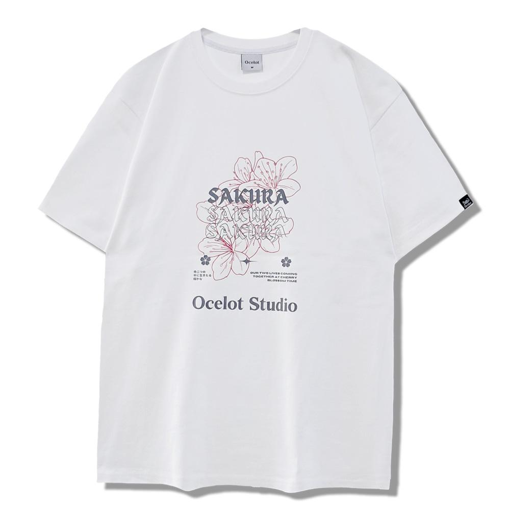 Osillos C58 Sakurabin Oversized Short Sleeve T-Shirt_White
