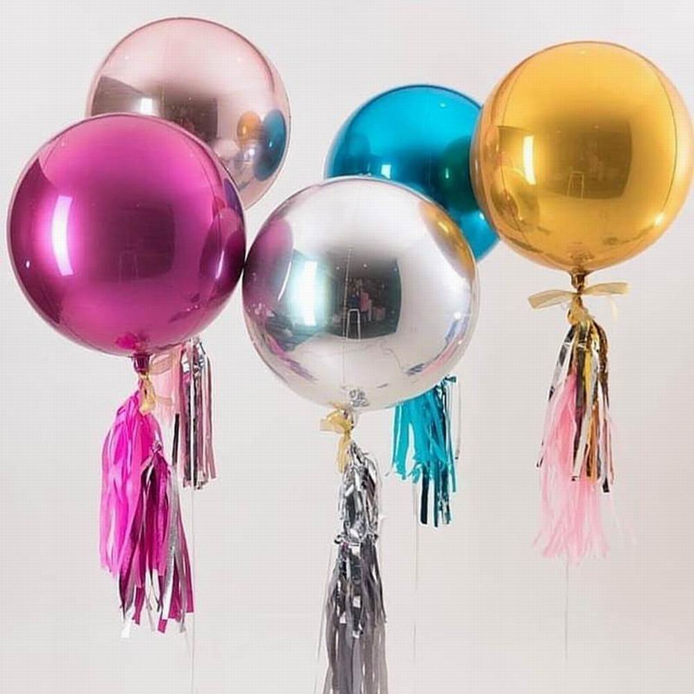 Funfoil 4D Globo 10 Inch High Quality CE ASTM-936 Certified Nylon Helium-Filled Birthday Anniversary Wedding Balloons