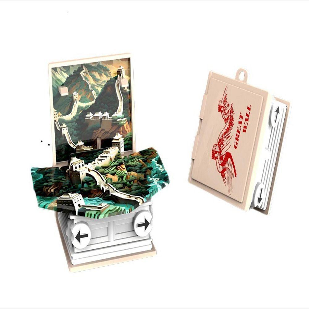 Party Favors Pop Up Keychain Dinosaur World Scene 3D Dinosaur Toys Fashion Dinosaurs Figures Book