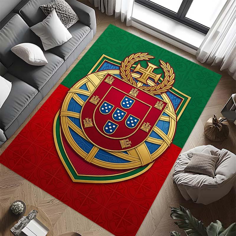 Portuguese Heritage Emblem carpet printing Living room and bedroom mats Doormat Dormitory decoration Christmas gifts