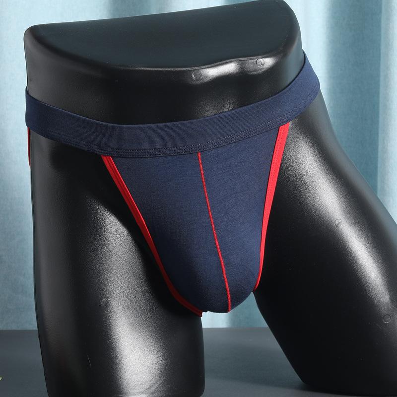 Men's Triangle Pants Men's Sexy Simple Sports Mid Waist Adult Solid Color Breathable U Convex