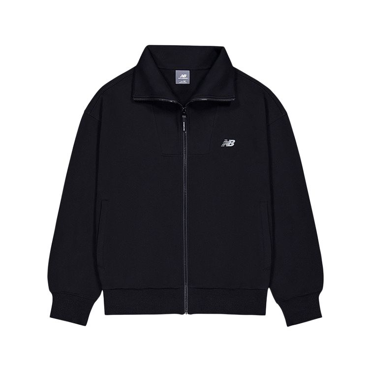 New Balance Jackets Men s Black Lapel Moderate Multi Pocket Knitted AMJ53352-BK XL