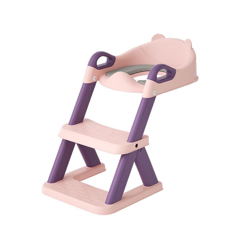 Children's Adjustable Toilet Seat with Stairs for Boys and Girls