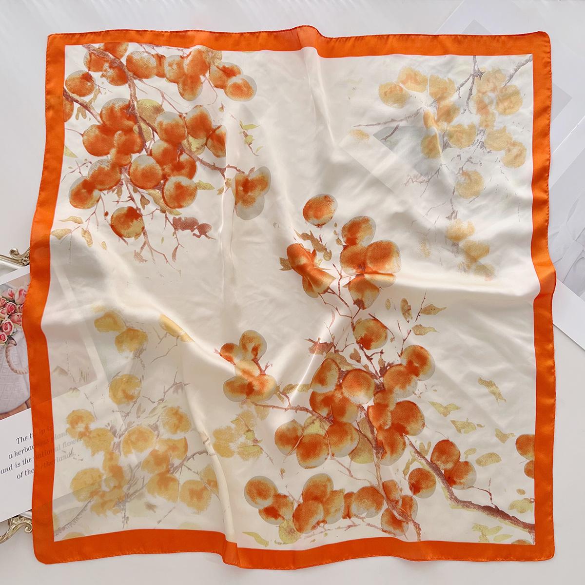 

Маленький квадратный шарф женский литературный и художественный свежий и универсальный шарф из искусственного шелка весенний и летний ветрозащитный с рубашкой декоративный шарф 66cm