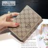 2025 New Short Wallet Genuine Leather Women Wallets Brand Designer Purse Two-toned Cowhide Billfold Triumphal Arch Card Holder