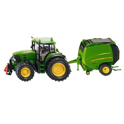 Tractor With Baler Siku Super 1:87