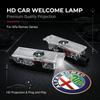 2 Stück Auto Tür Willkommensleuchten LED Projektorlampe Auto Zubehör für Alfa Romeo 159 147 156 166 Giulietta Giulia Mito Stelvio Brera Spider