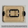 Bamboo Wooden Cheese Board with Compartments for Kitchen, Picnic, and Restaurant Serving