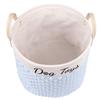 Fashion Dog Toy Storage Basket Foldable Dog Canvas Bag Paw Print Pet Toys Clothes Storage Box Dog Cat Accessories Pet Supplies