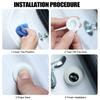 5pcs/set Luminous Car Door Sound Insulation Pad Silicone Car Door Silicone Anti Shock Pad  Universal