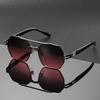 1PC Men's Sunglasses, Women's Sunglasses with Trendy Polygonal Metal Frames