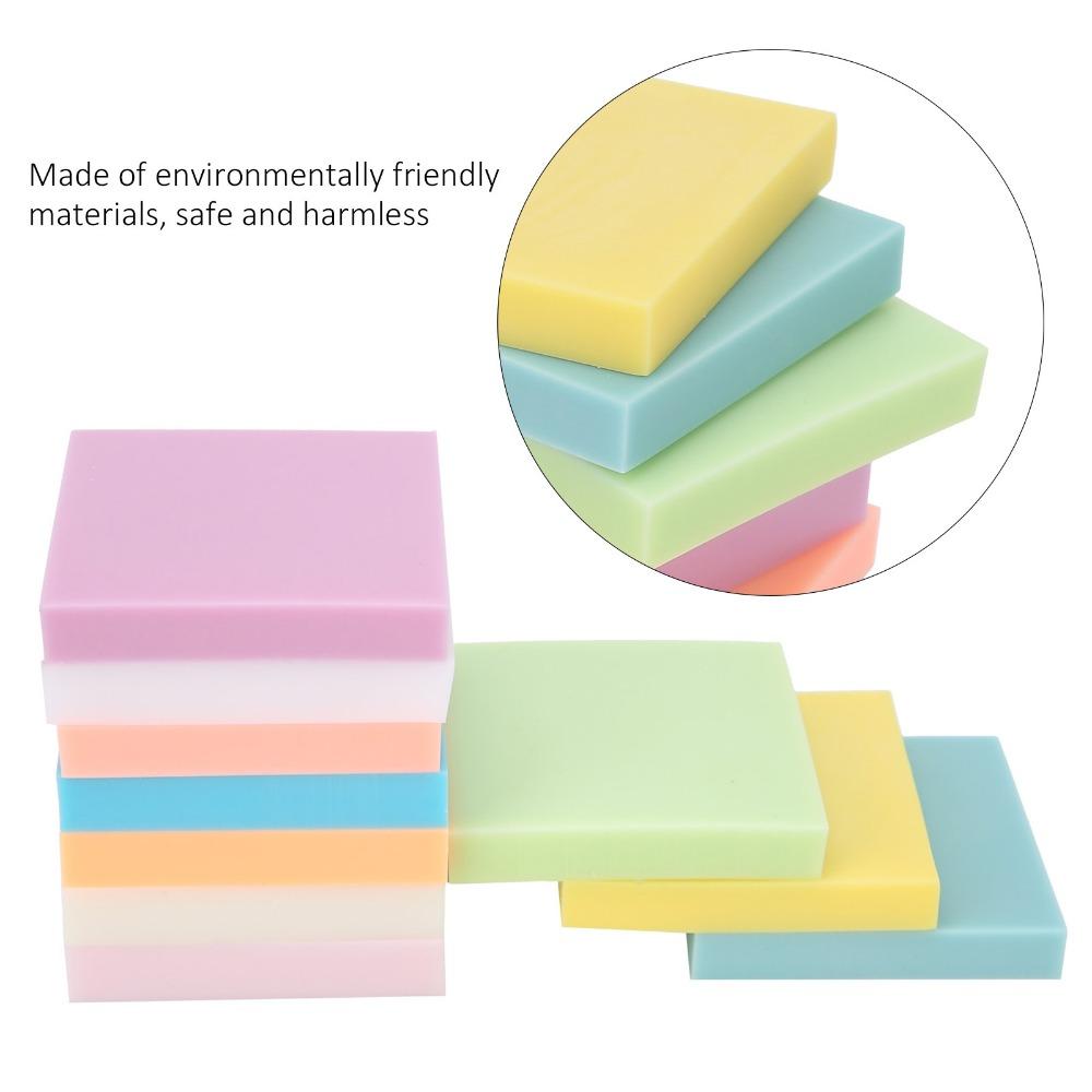 10pcs Seal Soft Rubber Carving Blocks Rubber Multicolor Stamp Making Kit Easy to Carve Square DIY Stamp Blocks Hand Stamps