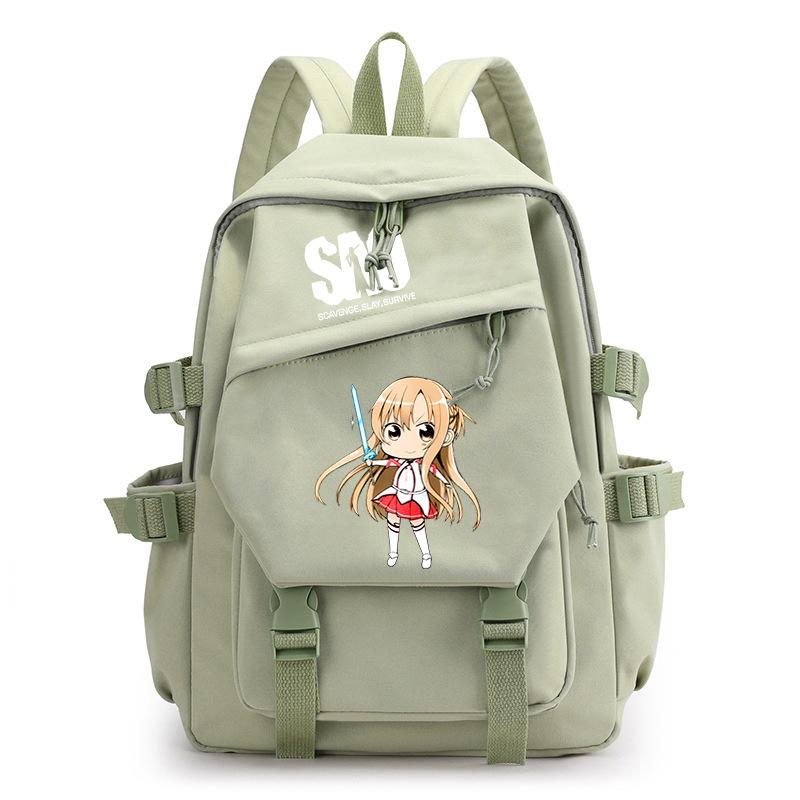 

Sword Art Online Q Edition Character Cute Printed Student School Bag 2023 Amazon New Large Capacity Backpack One Size
