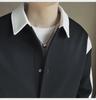 Men's 2023 Spring Korean Casual Trend Lapel Jacket - Stylish Color Block Fashion Top
