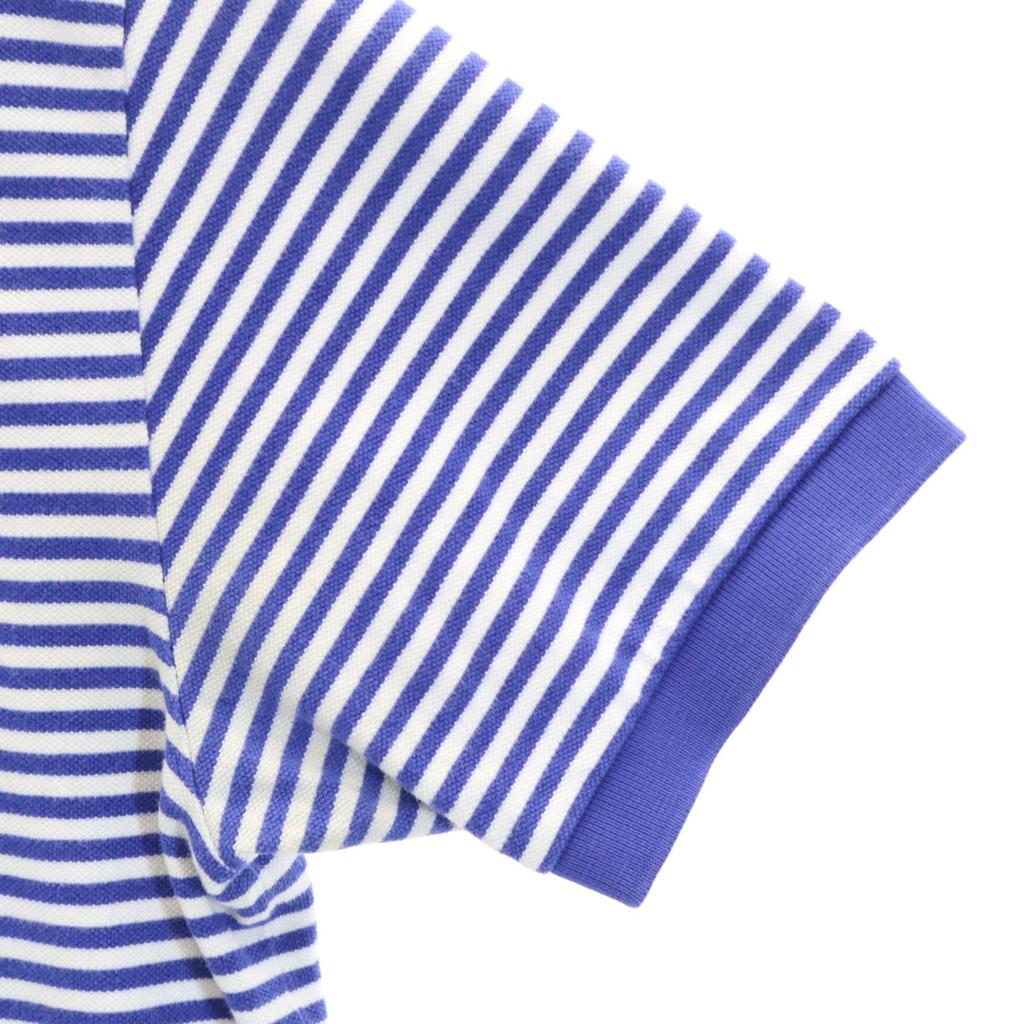 Polo by Ralph Lauren Border Pattern Short Sleeve Polo Shirt M Blue Fawn Men's Used