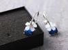 Japanese And Korean Personality Peas Transparent White Women Crystal Earrings Jewelry Lover Tears Brincos