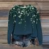 Women's Fashion Printed Long Sleeve Loose Round Neck Sweatshirt Top Fall