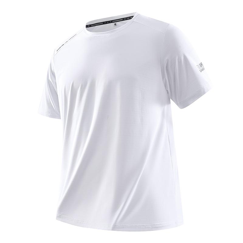 Ice Silk Quick-drying Casual Sports Short-sleeved T-shirt Plus Size Men's Clothing
