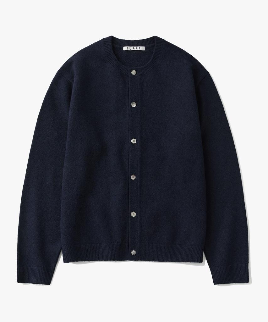 SUARE [Genflox X SUARE] Daily Round Crop Cardigan - 5 Colors