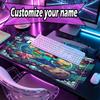 Custom Name Personalized Minecaraft Pattern Mousepad, Laptop PC Desk Mat, Decorative Desk Mat for Home Keyboard Pad Gift