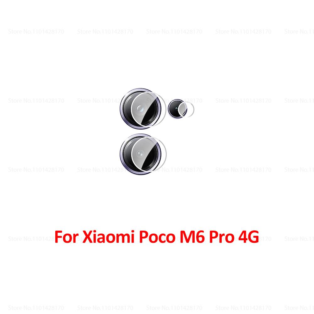 3 Set Soft Glass Camera Protector for Poco M6 M8 X8 Pro Max X6 F6 X7 F7 Pro F8 F9 Ultra 5G M7 4G PocoX7 X7Pro F9Pro HD Lens Film 4